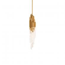  BPD65419-BK - Organza 19in 120/277V LED Pendant in Black with Optic Haze Quartz